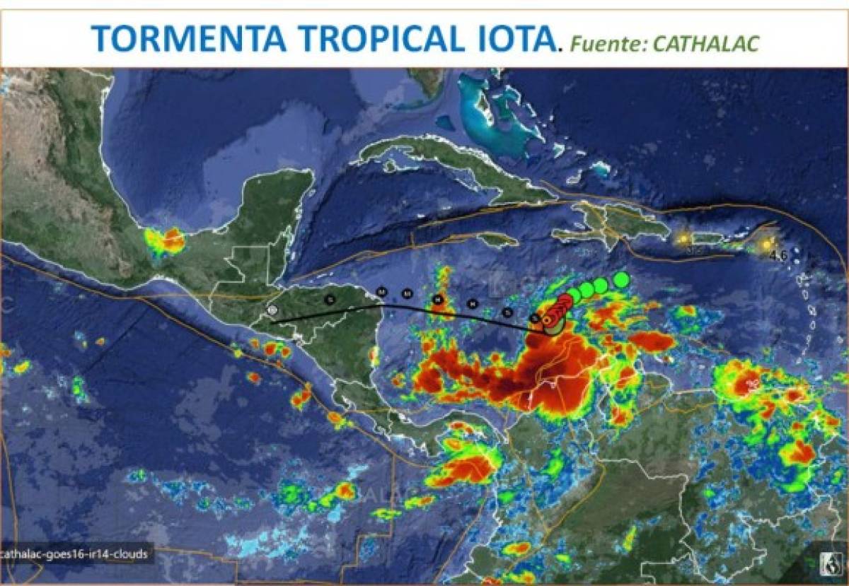 Iota ingresaría a Honduras el lunes siendo un huracán de categoría tres