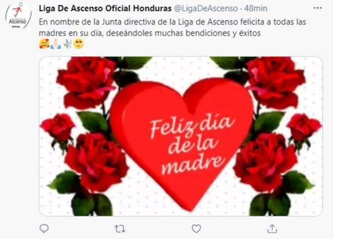 Clubes hondureños y personalidades felicitan a las madres en su día especial