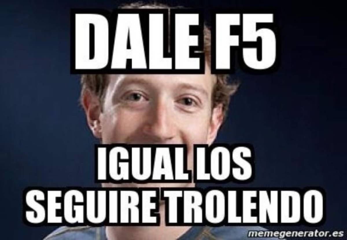 Error y caída de Facebook provoca tremendas burlas con memes