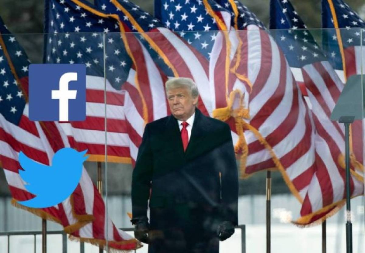 Twitter y Facebook bloquean a Trump tras la violencia en el Capitolio
