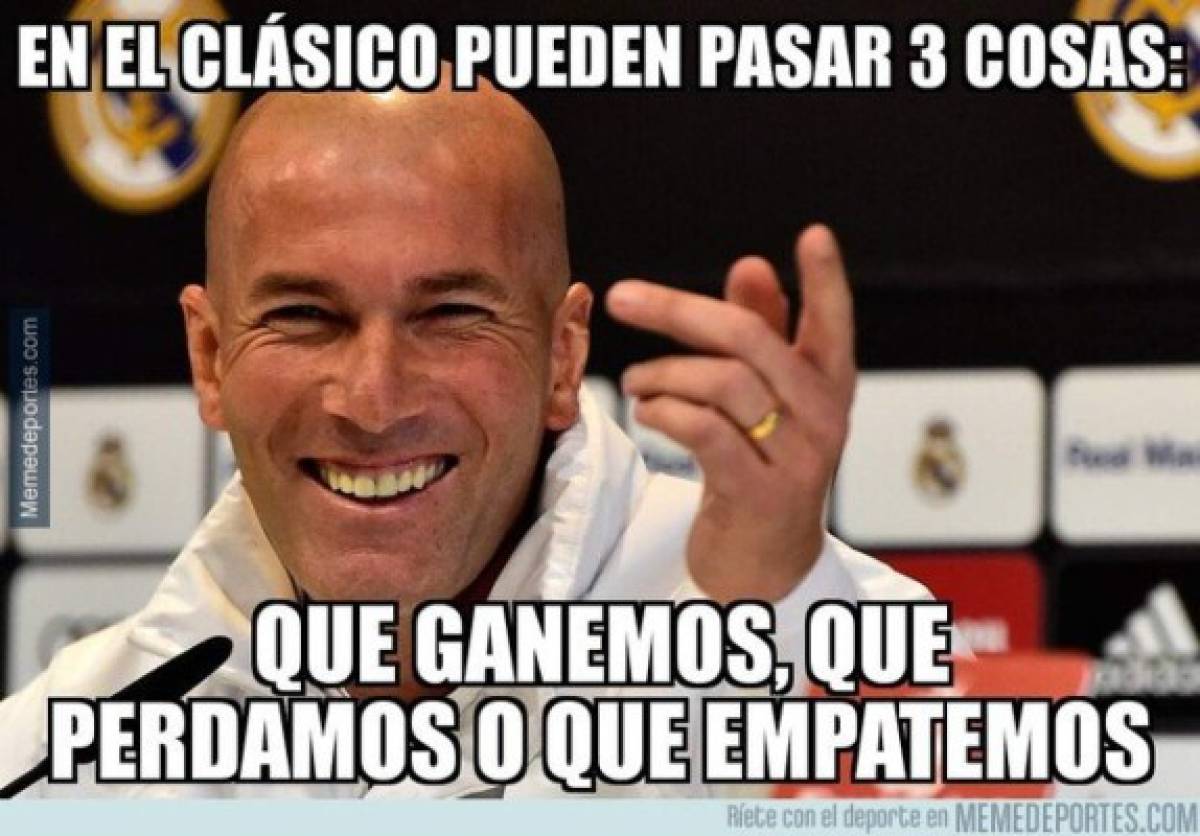 Zidane y Florentino Pérez, víctimas de los memes previo al Clásico Barcelona-Real Madrid