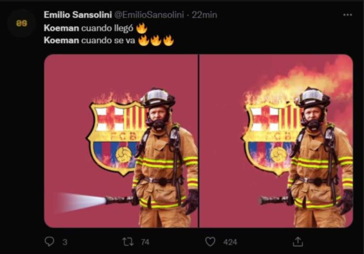 Koeman fue despedido del Barcelona y los memes destrozan al entrenador holandés