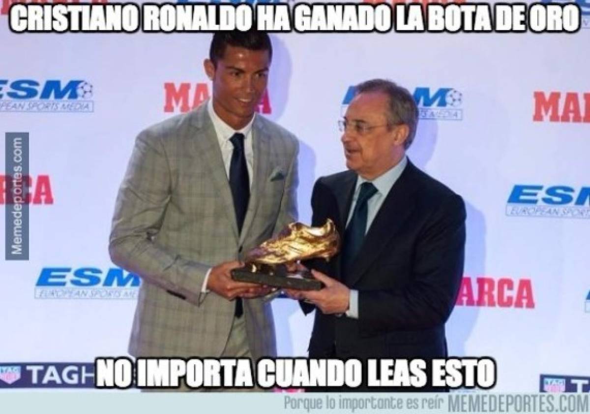 MEMES: Así se burlan de Cristiano Ronaldo tras ganar su cuarta Bota de Oro