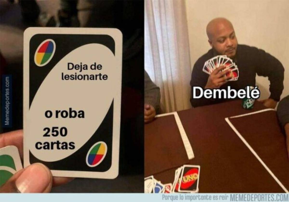 Los memes humillan a Dembelé tras su nueva lesión en Barcelona y hasta Bale es tendencia