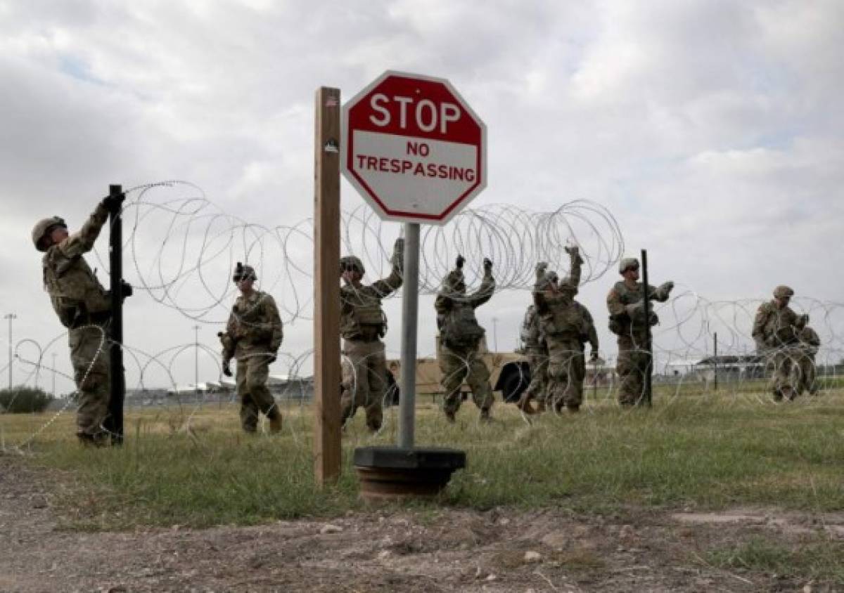 EN FOTOS: Así esperan los militares de EEUU la caravana de migrantes