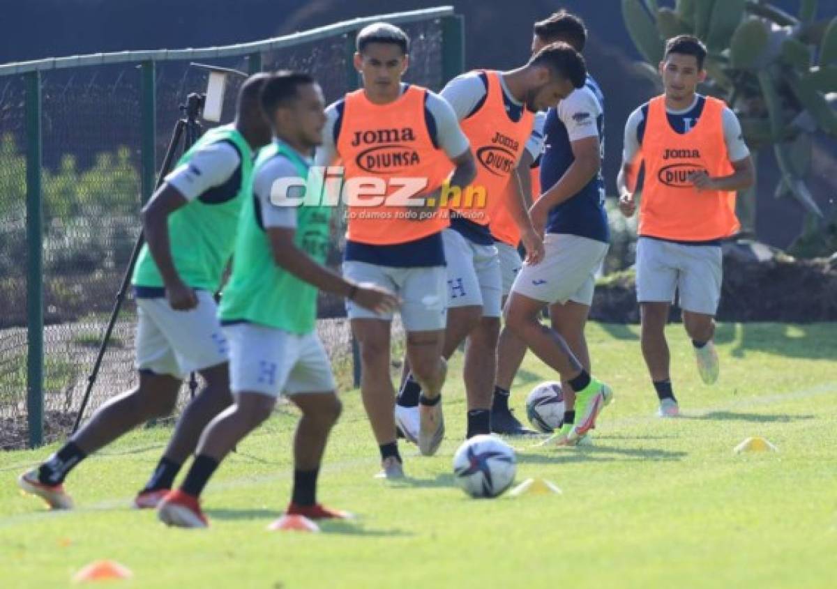 ¡Busitos y escondieron el 11! Las fotos del último entreno de Honduras antes de enfrentar a México