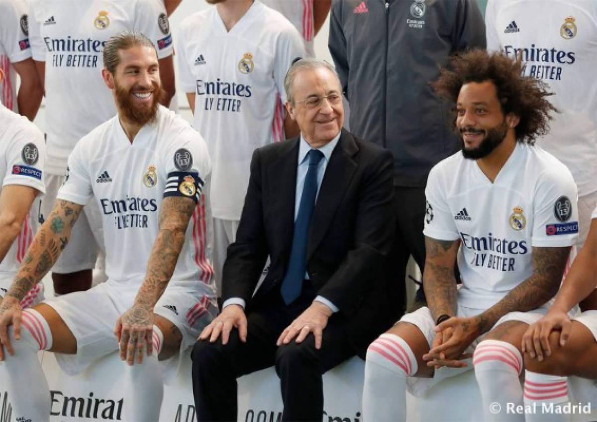 Ramos y Florentino se ríen de Marcelo, Hazard más delgado: Real Madrid y las fotos oficiales para la temporada 2020/21