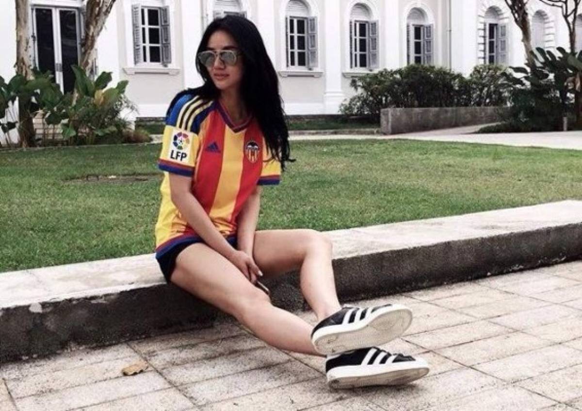 Así es Kim Lim, la polémica y sexy hija del dueño del Valencia que indignó a la afición del club