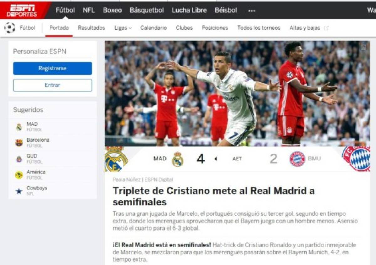 Lo que dice la prensa mundial sobre el polémico pase a semis del Real Madrid