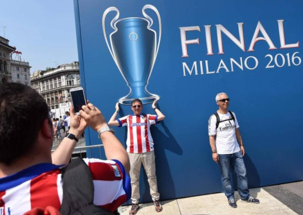 Ambiente espectacular en Milán por la final de la Champions League