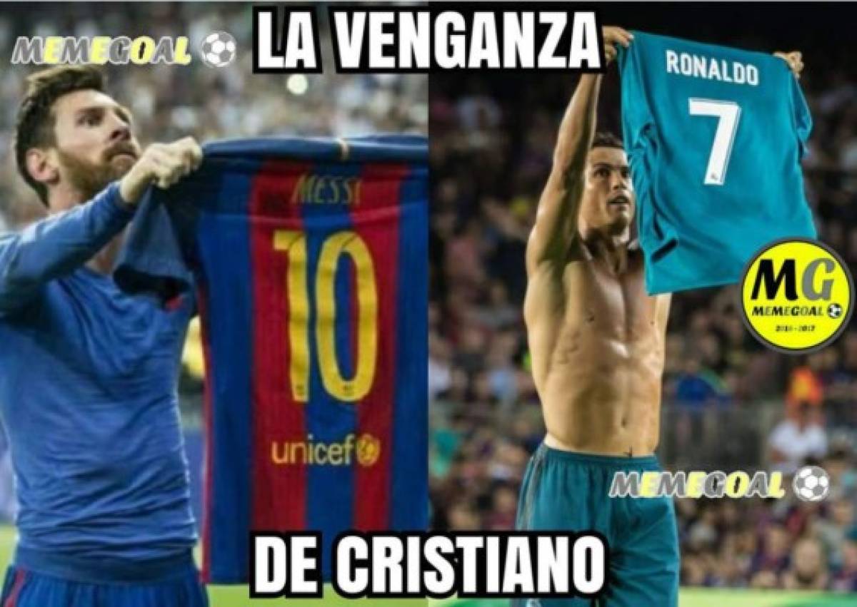 Los divertidos memes que dejó la celebración de CR7 ante Barcelona