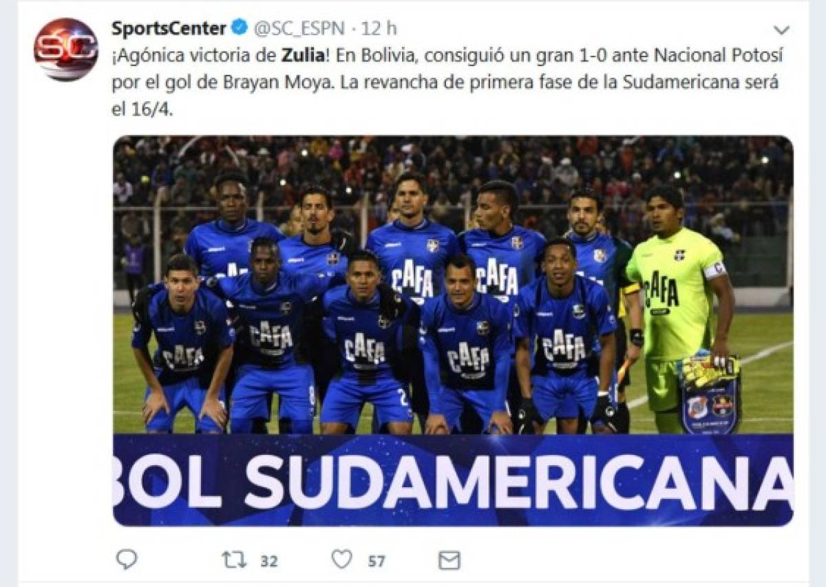 Prensa sudamericana: Bryan Moya amargó a un 'Nacional Potosí con récord de remates'