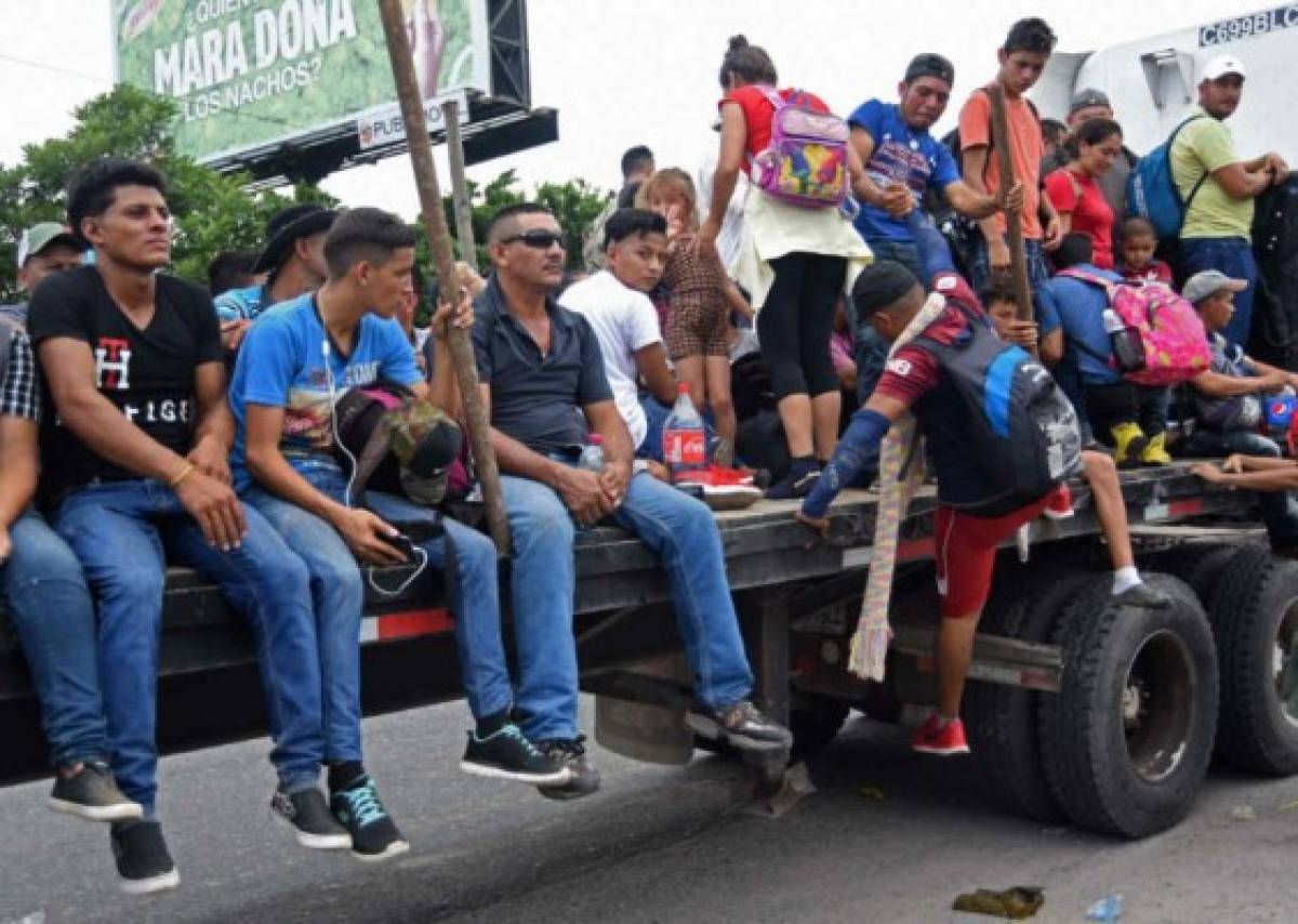 Así va la caravana de migrantes hondureños rumbo a Estados Unidos