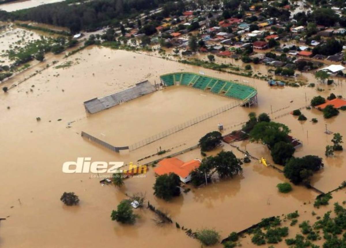 El estadio del Parrillas One no se ha inaugurado y ya fue golpeado por dos inundaciones