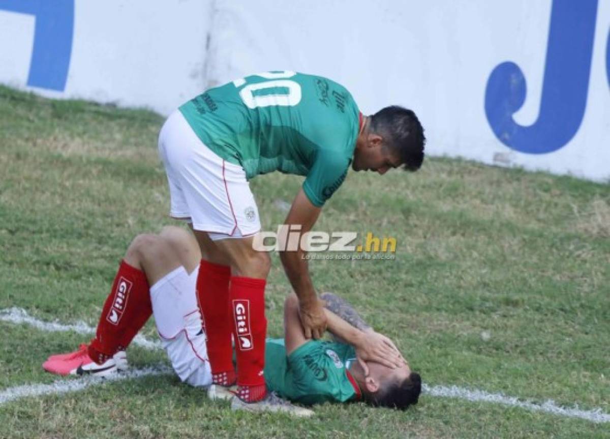 No se vio en TV: Festejo de Diego, la fisioterapeuta del Honduras Progreso y Vargas increpó al árbitro