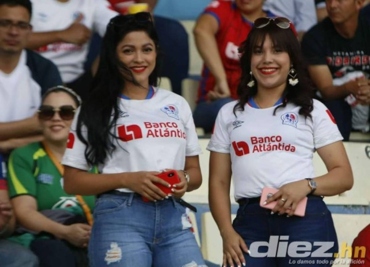 Las bellezas que adornan el estadio Nacional de Tegucigalpa en el Olimpia-Marathón