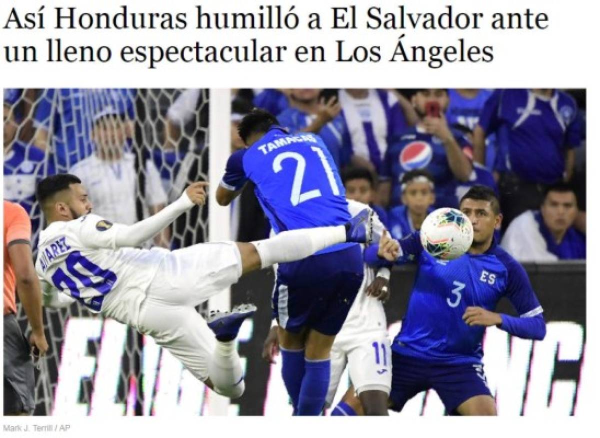 ¡Paliza! La prensa internacional y sus titulares tras la goleada de Honduras a El Salvador  