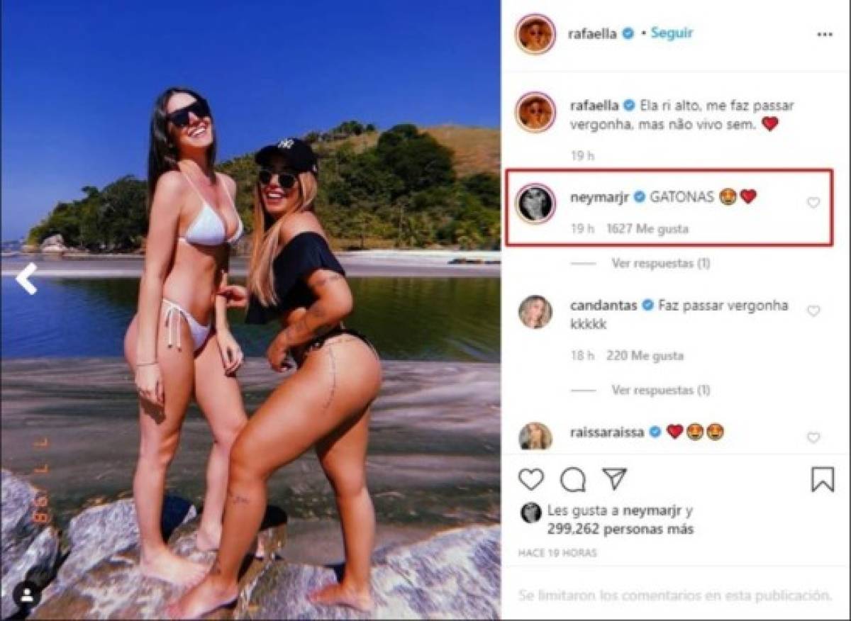 Neymar, impactado con las infartantes fotos de su hermana y sus amigas en las playas de Brasil