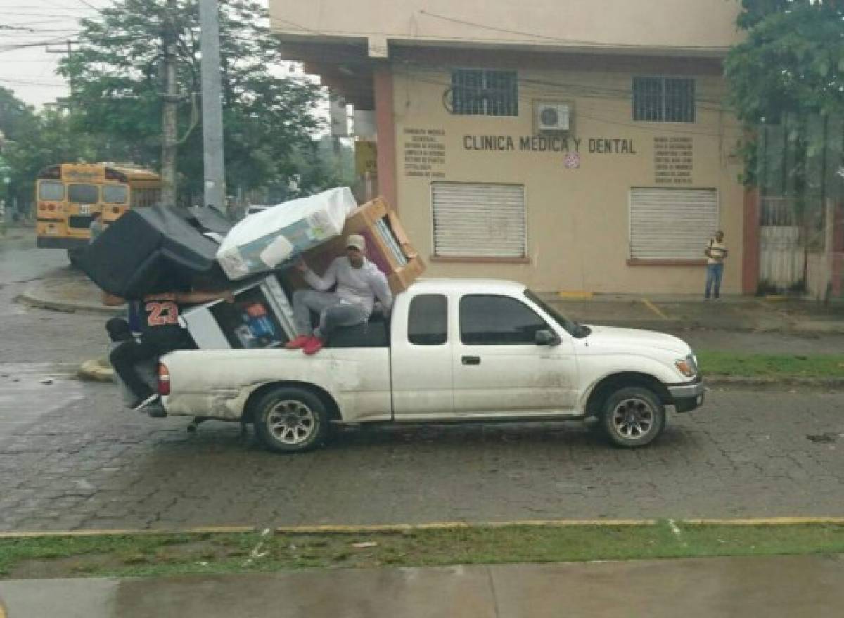 EN FOTOS: Los increíbles saqueos en muchos negocios en Honduras