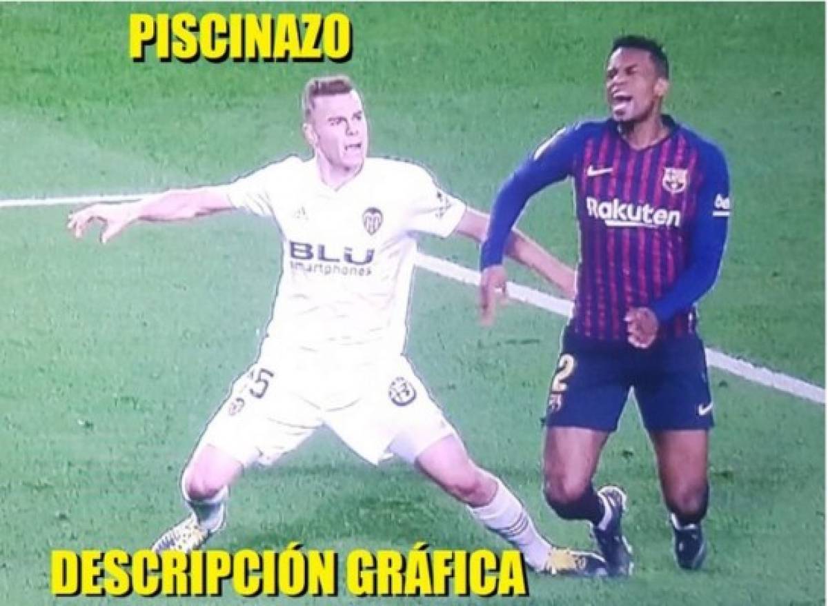 Los humillantes memes del sufrido empate del Barcelona ante el Valencia
