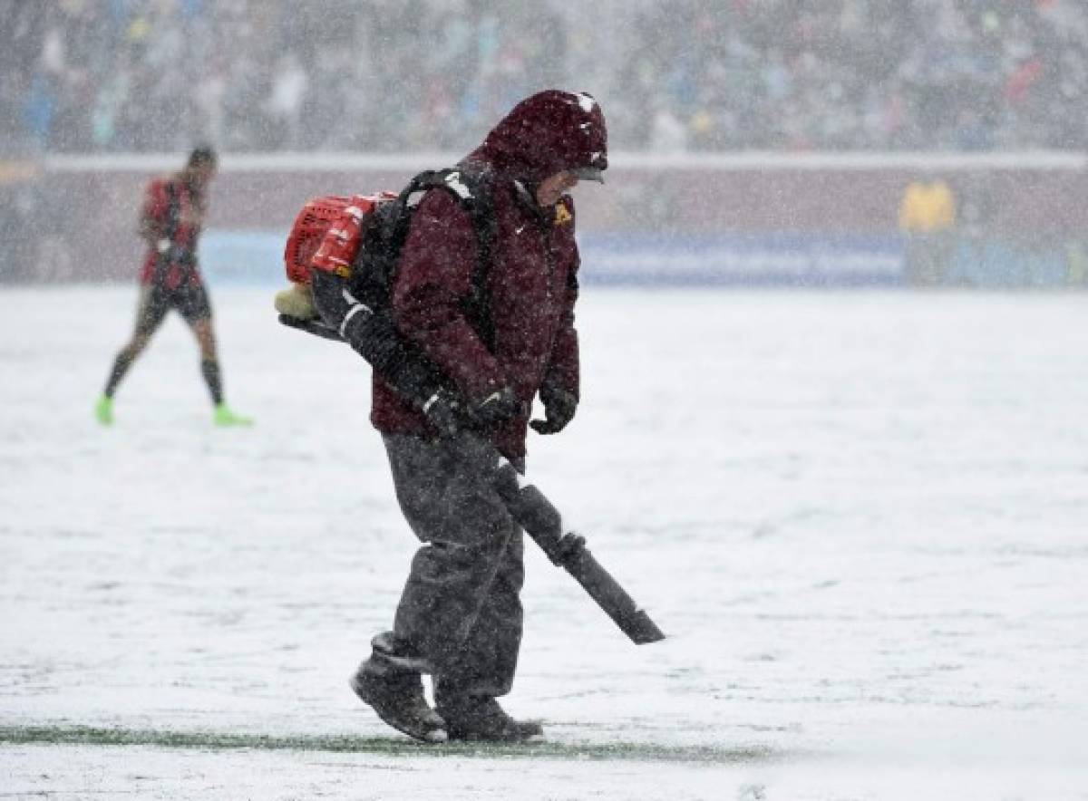 Las fotografías más sorprendentes del Atlanta-Minnesota bajo la nieve en la MLS