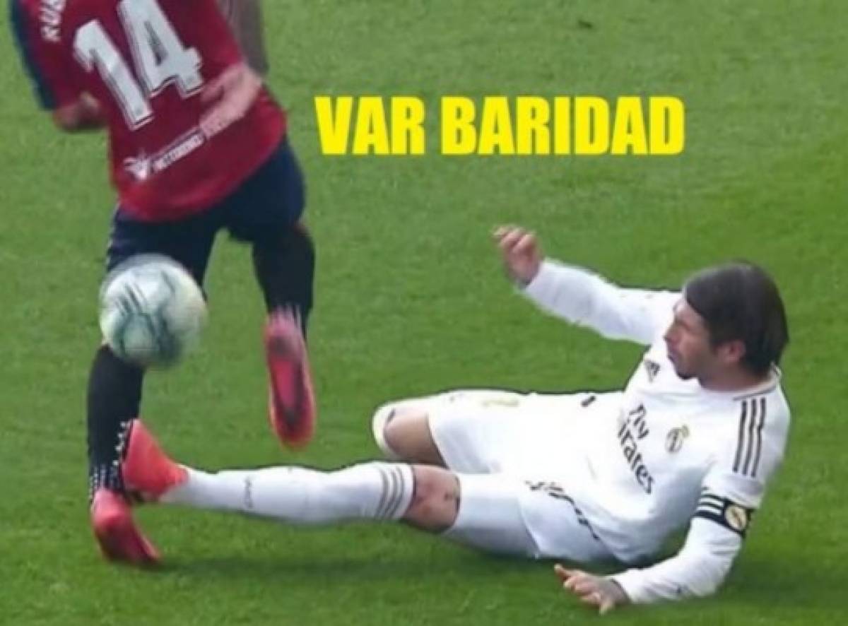 El VAR y Sergio Ramos, protagonistas de los memes tras la goleada del Real Madrid al Osasuna