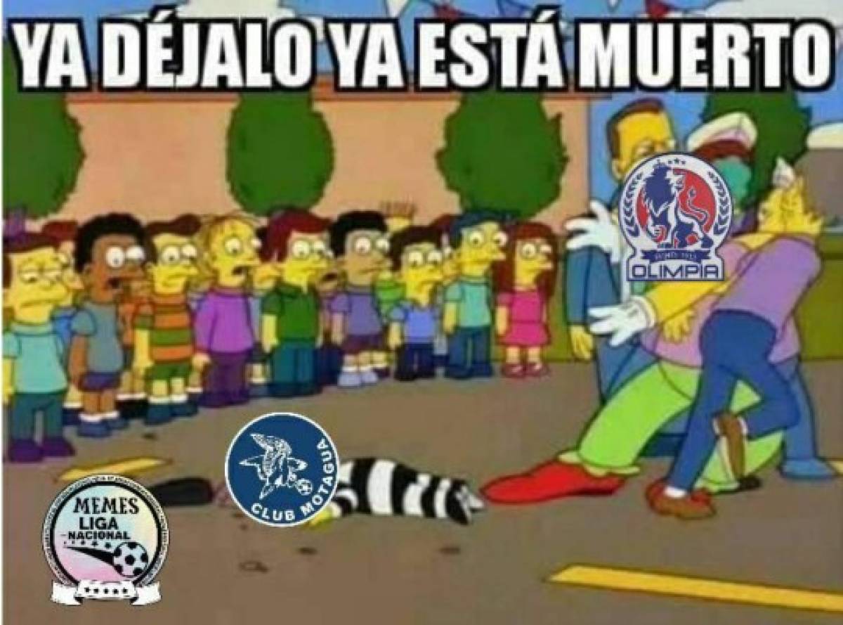 Olimpia tiene de hijo a Motagua y los memes no pueden faltar en contra de los azules