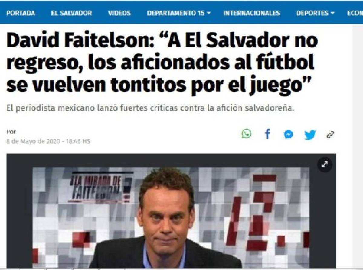 ¡Indignados! Arremeten contra Faitelson en El Salvador por llamar 'tontitos' a los aficionados