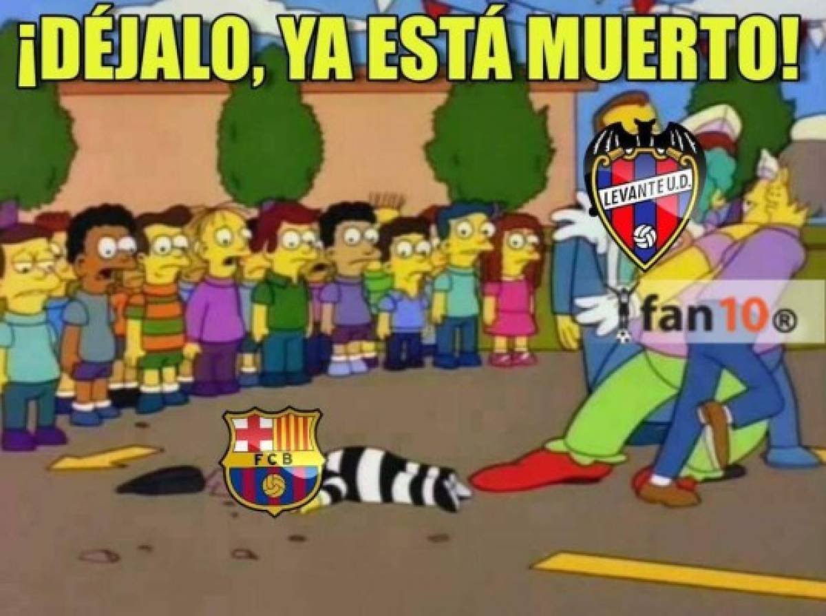 MEMES: Hacen pedazos al Barça por perder el invicto en la Liga ante el Levante