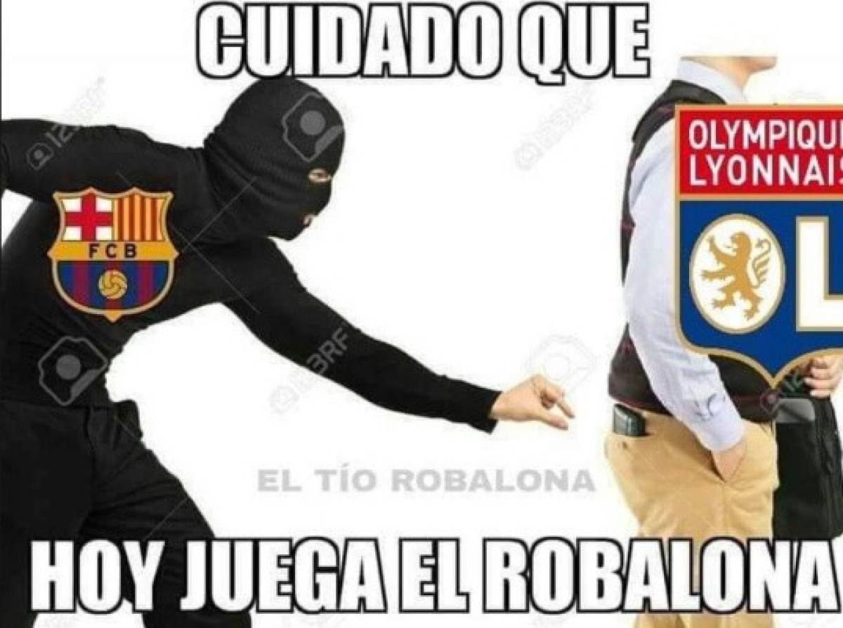 Los humillantes memes del empate del Barcelona ante el Lyon en Champions