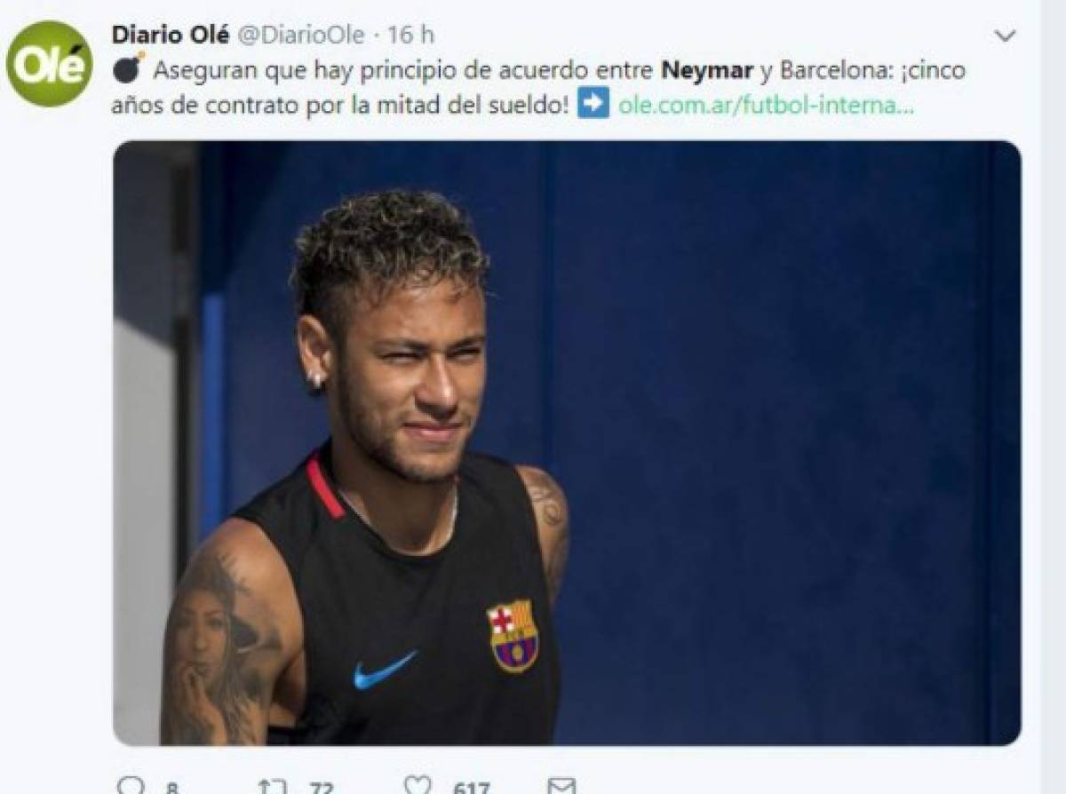 Lo que dice la prensa mundial del fichaje de Neymar de vuelta al Barcelona