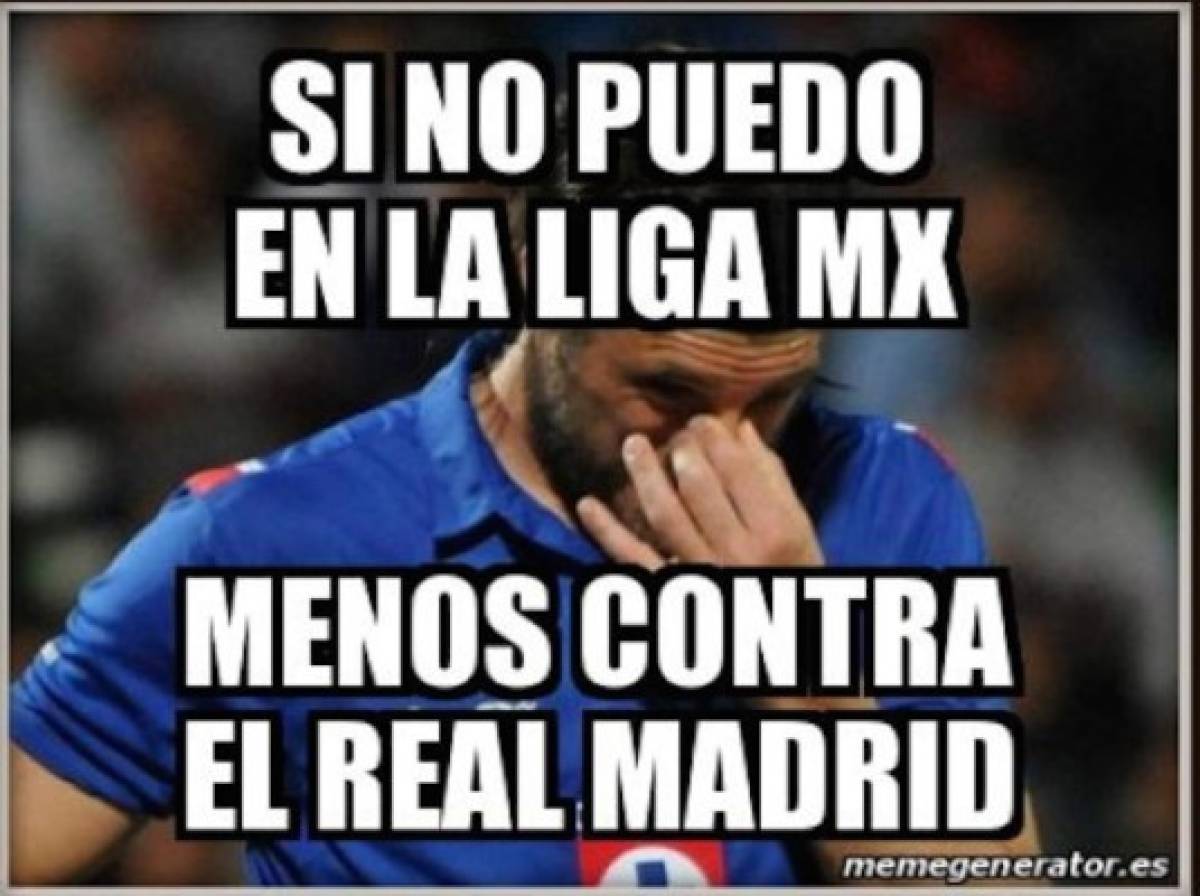 Con memes se burlan de Cruz Azul tras goleada del Real Madrid