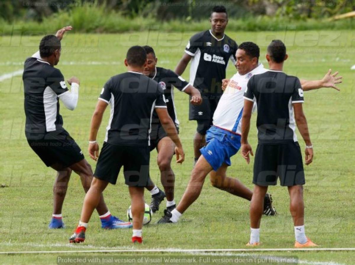 FOTOS: Olimpia trajo hasta porterías para preparar la semifinal en Tela