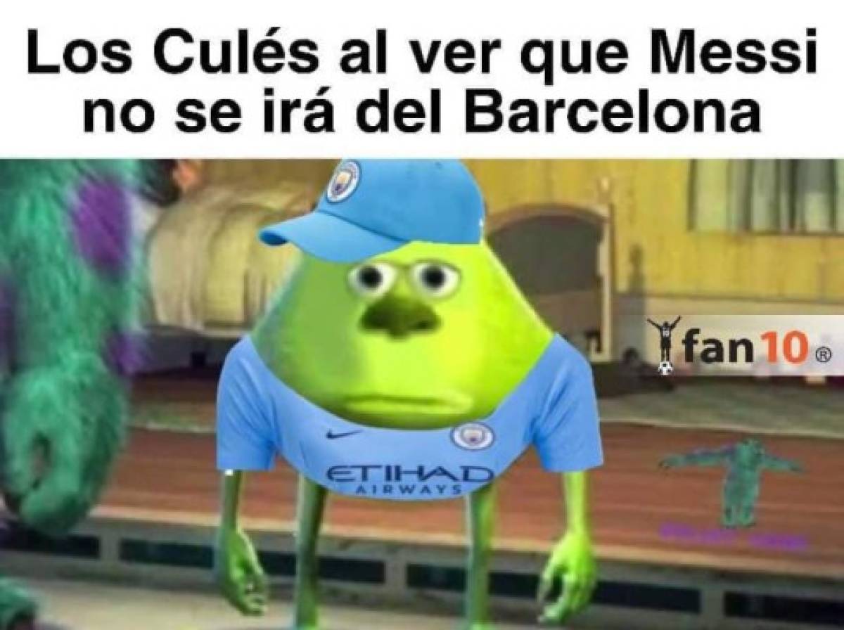 Los memes destrozan a Messi tras anunciar su decisión de quedarse en el Barcelona