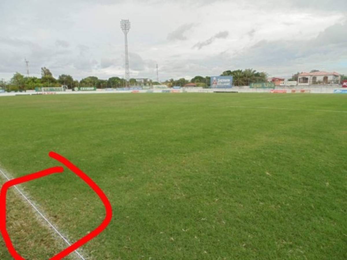 FOTOS: Así está la cancha del Excélsior que ha soportado intensas lluvias