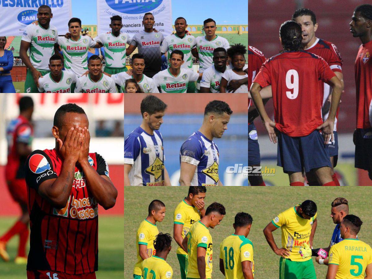 Hispano y Necaxa desaparecieron: Los últimos equipos descendidos en la Liga Nacional de Honduras