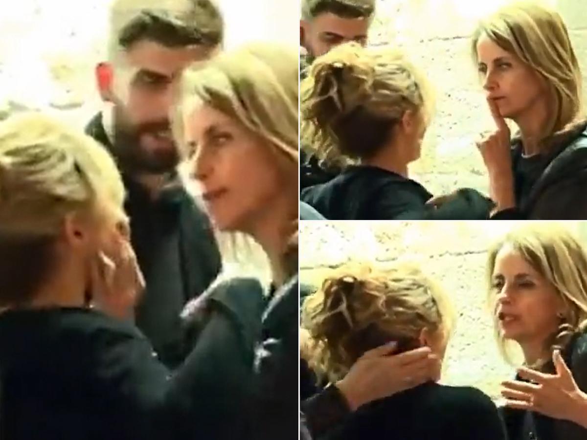 ¡Se filtró un video de la fuerte discusión entre Shakira y la madre de Piqué!