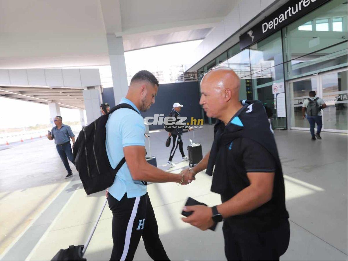 Andy Nájar estrenará look ante Costa Rica y ¿quién era el portero de la mochila “extraña”?: Así voló Honduras a Dallas