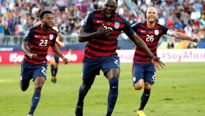 Josy Altidore celebró con todo la anotación con la que abrió el marcador en la final de Copa Oro. (Foto: EFE)