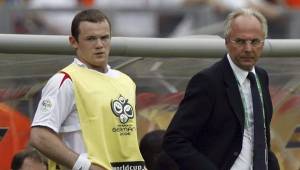 Sven-Göran Eriksson dirigió a Wayne Ronney en el mundial de Alemania 2006.