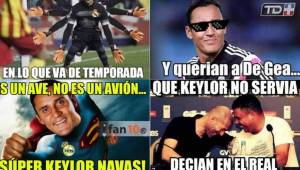 Keylor Navas tuvo una gran actuación con el Real Madrid que provocó gran cantidad de memes en redes sociales.