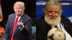 El presidente de Estados Unidos, Donald Trump y el ex secretario de Concacaf, Chuck Blazer.