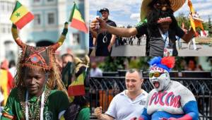Los aficionados han llenado de color la Copa del Mundo de Rusia 2018.