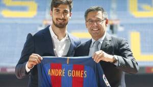 André Gomes ha sido presentado como nuevo jugador del Barcelona. Foto EFE.