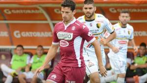 Daniel Colindres, delantero del Saprissa, abrió la brecha del triunfo del Saprissa. (FOTO: Saprissa)