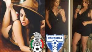 La periodista hondureña Isabel Zambrano y la presentadora mexicana Jimena Sánchez, también tienen su duelo previo al duelo entre sus países en el estadio Azteca. Estas son las mejores 20 fotos de ambas bellezas.