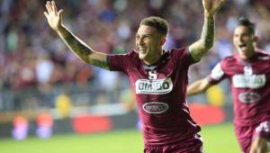 Francisco Calvo fue el anotador del único gol de Saprissa en la derrota ante el Herediano.