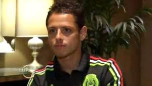 Chicharito Hernández en entrevista con André Marín de Fox Sports.