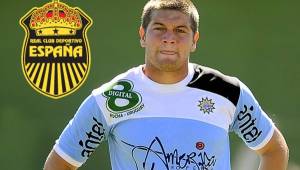 Cristhian Gutiérrez es un centro delantero uruguayo de 23 años que se incorporará en las próximas horas al Real España.