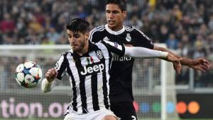 Álvaro Morata abrió el marcador en el estadio de la Juventus. (Foto: AFP)